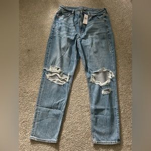 AE Strigid Ripped Mom Jean